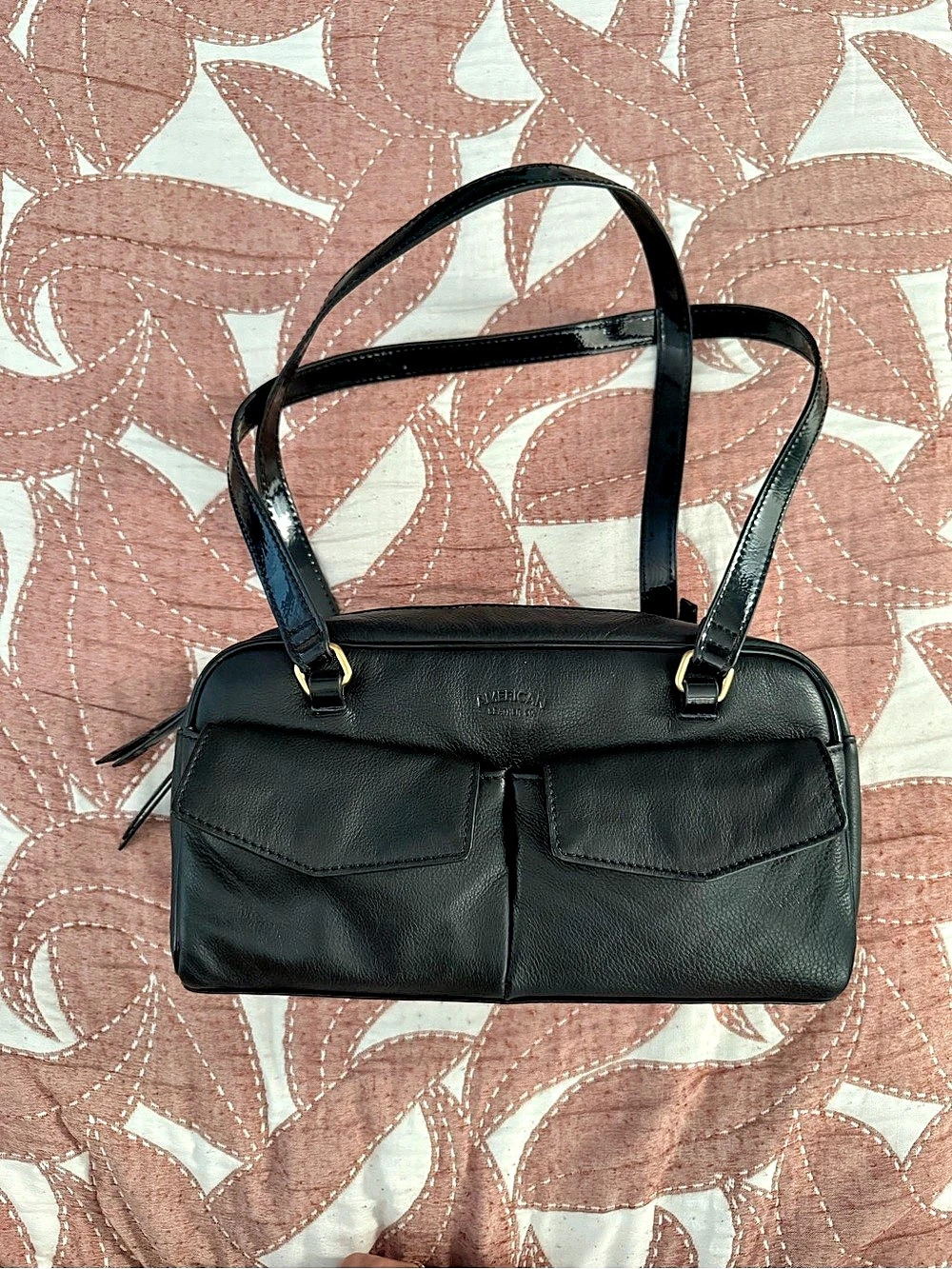 American Leather Co. Black Shoulder Bag